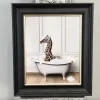 Giraffe Tub 50x40 Wall Art