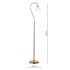 Glynis Antique Bronze Floor Lamp