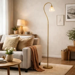Glynis Antique Bronze Floor Lamp