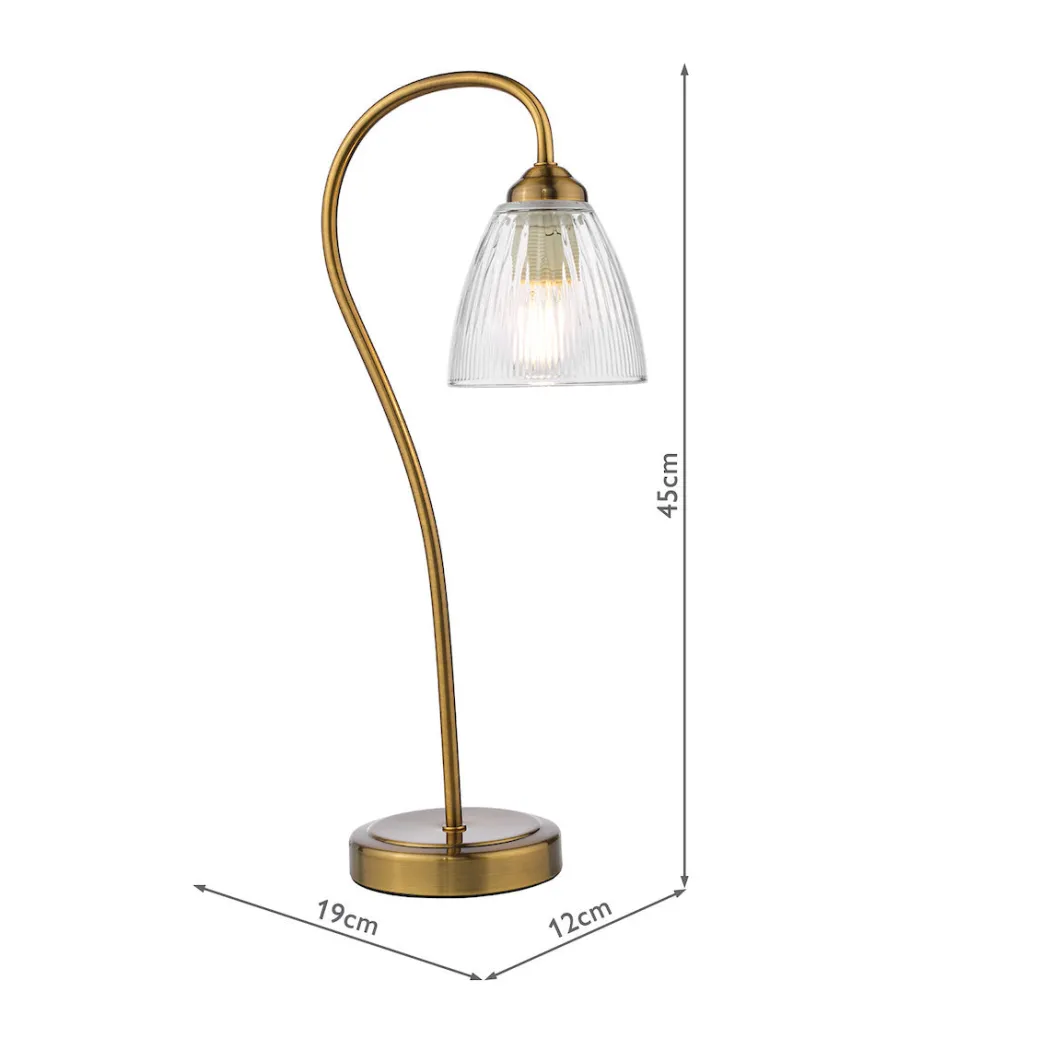 Glynis Antique Bronze Table Lamp