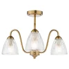 Glynis 3-Light Antique Bronze Semi-Flush Ceiling Light