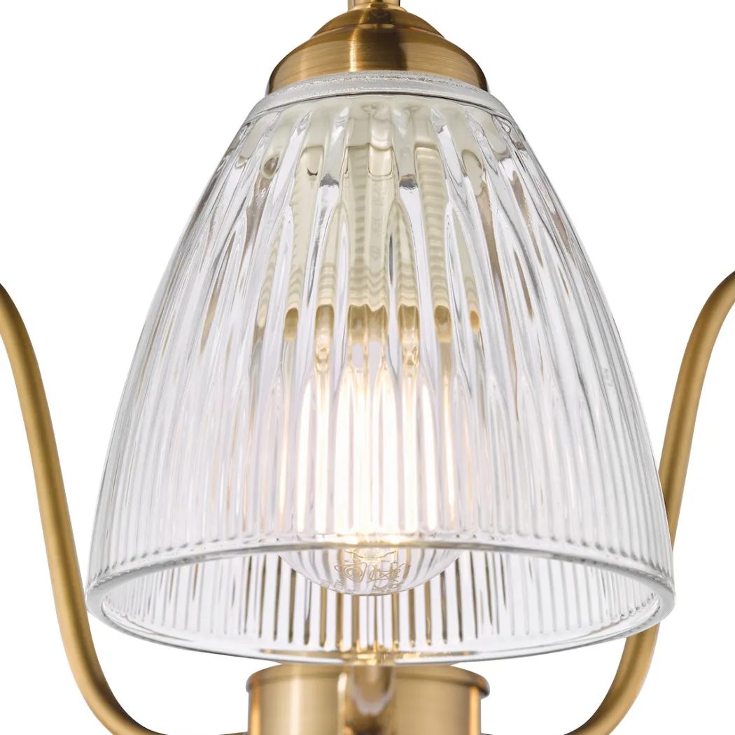 Glynis 3-Light Antique Bronze Semi-Flush Ceiling Light