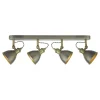 Governor 4 Light Antique Brass Bar Ceiling Light