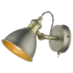 Governor Antique Brass Wall Light