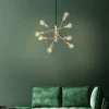 Gradoli 8 Light Gold Pendant Ceiling Light