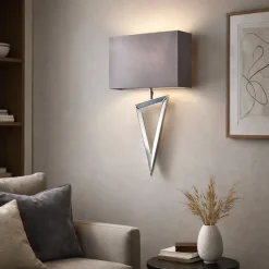 Gresham Polished Chrome Wall Light