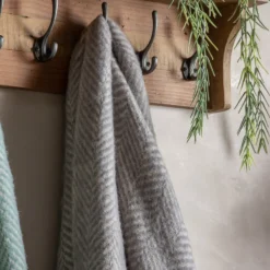 Grey Wool Throw