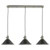 Hadano 3 Light Antique Pewter Ceiling Bar