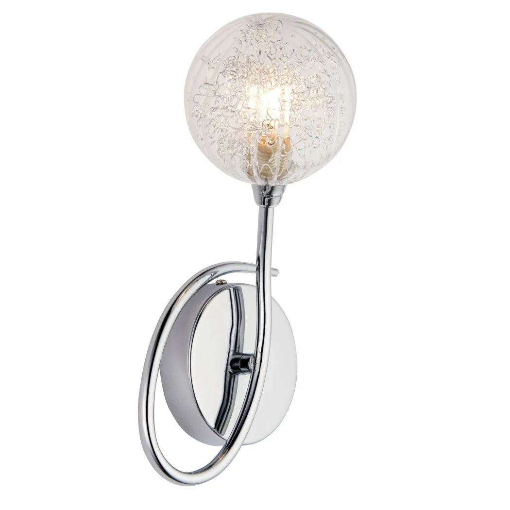 Hadley 1 Light Polished Chrome Wall Light