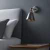 Hal 1 Light Pewter & Copper Wall Light