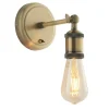 Hal Antique Brass Industrial Wall Light