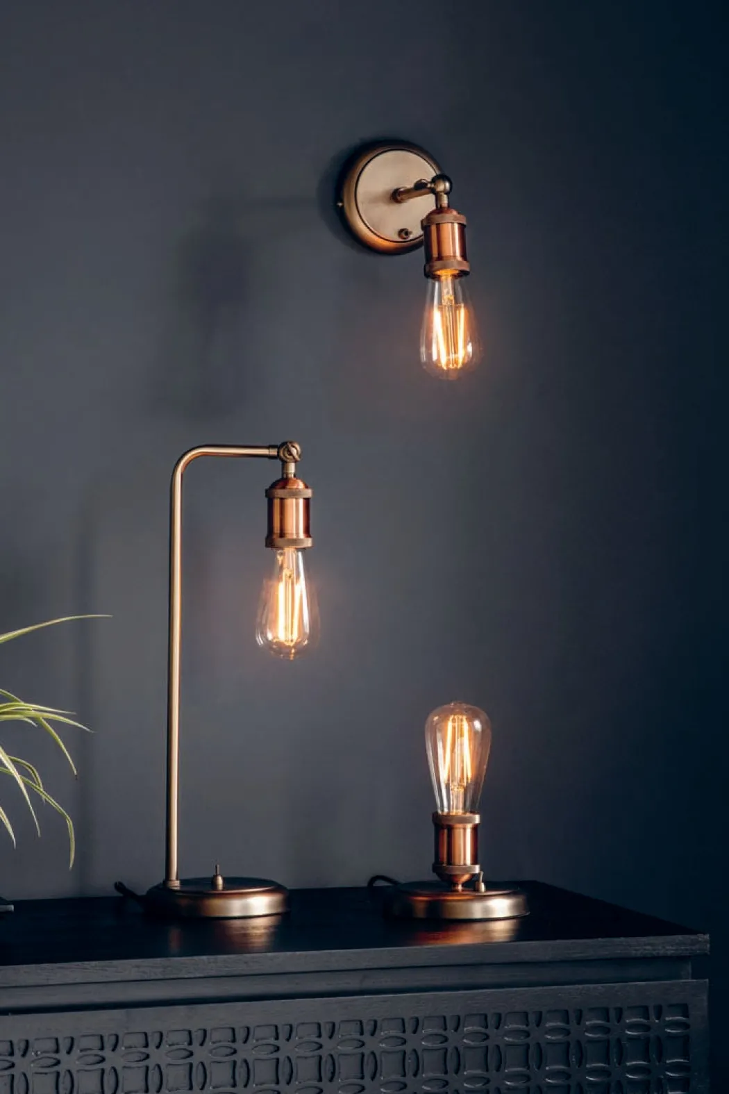 Hal Industrial Copper Wall Light
