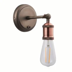 Hal Industrial Copper Wall Light