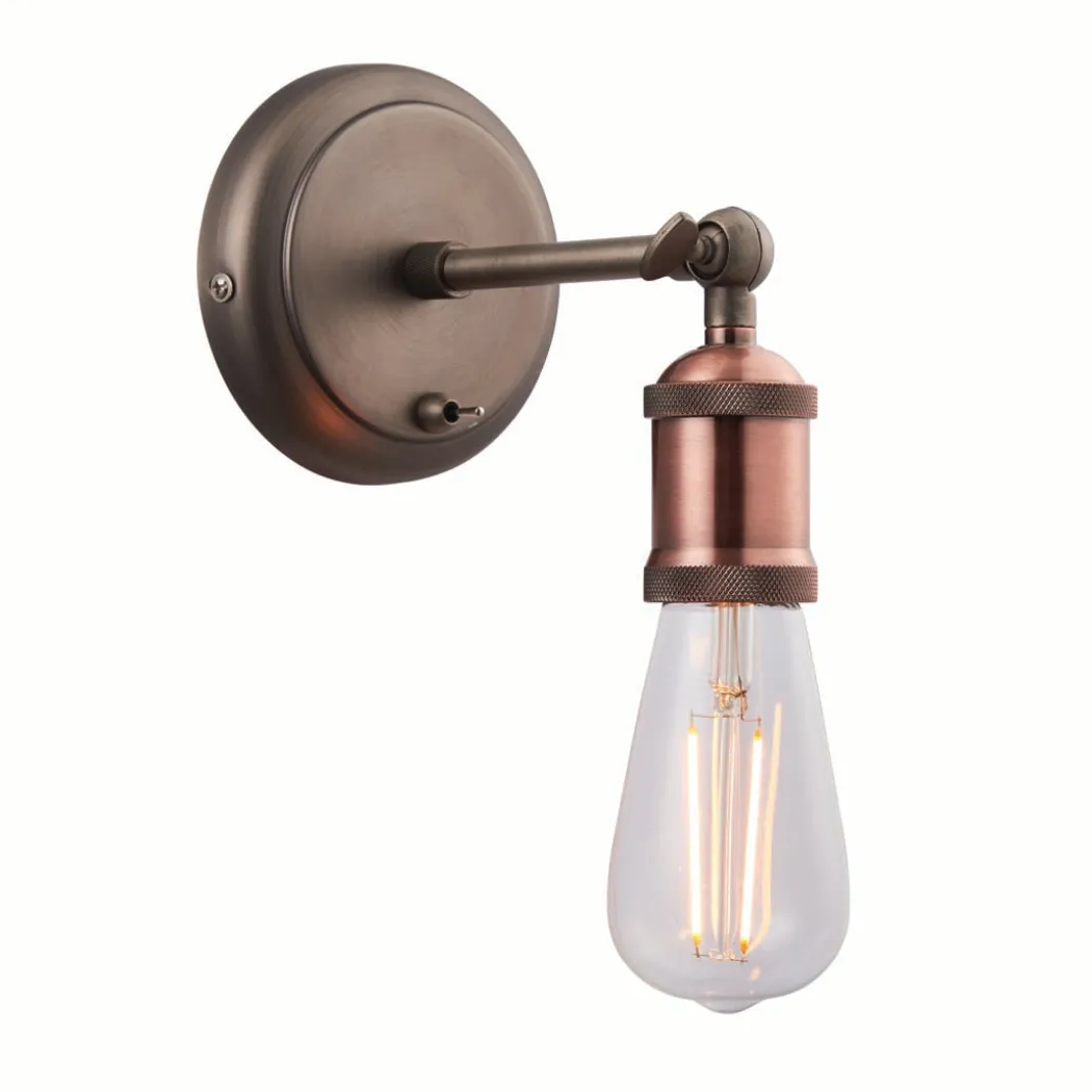 Hal Industrial Copper Wall Light