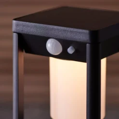 Hallam Matte Black IP44 LED Outdoor Post Large