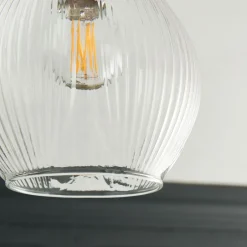 Hamilton 3 Light Polished Chrome Semi Flush Ceiling Light