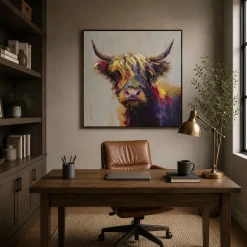 Hamish 60x60cm Framed Canvas