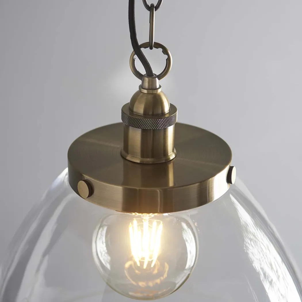 Hansen Antique Brass Grand Pendant Ceiling Light