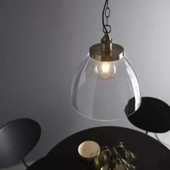 Hansen Antique Brass Grand Pendant Ceiling Light