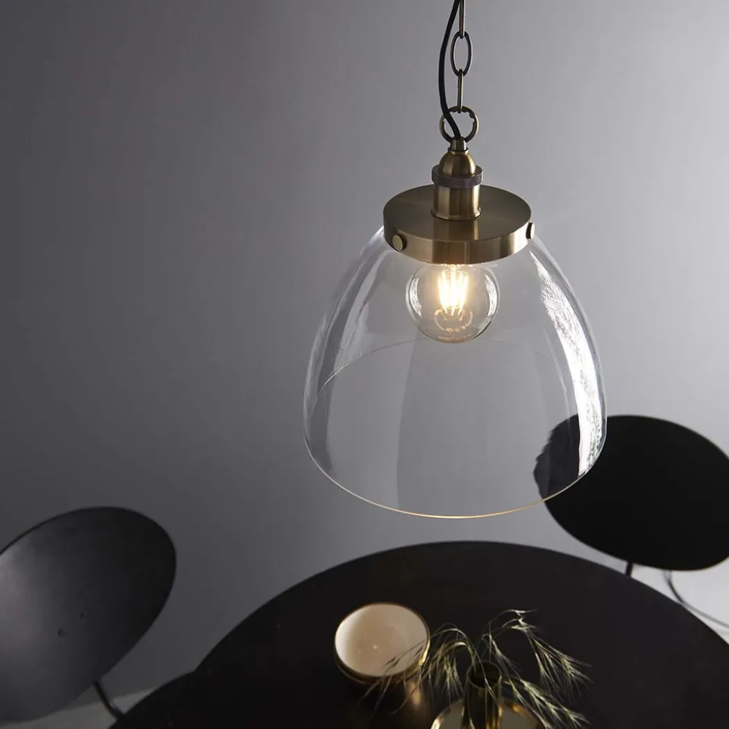 Hansen Antique Brass Grand Pendant Ceiling Light