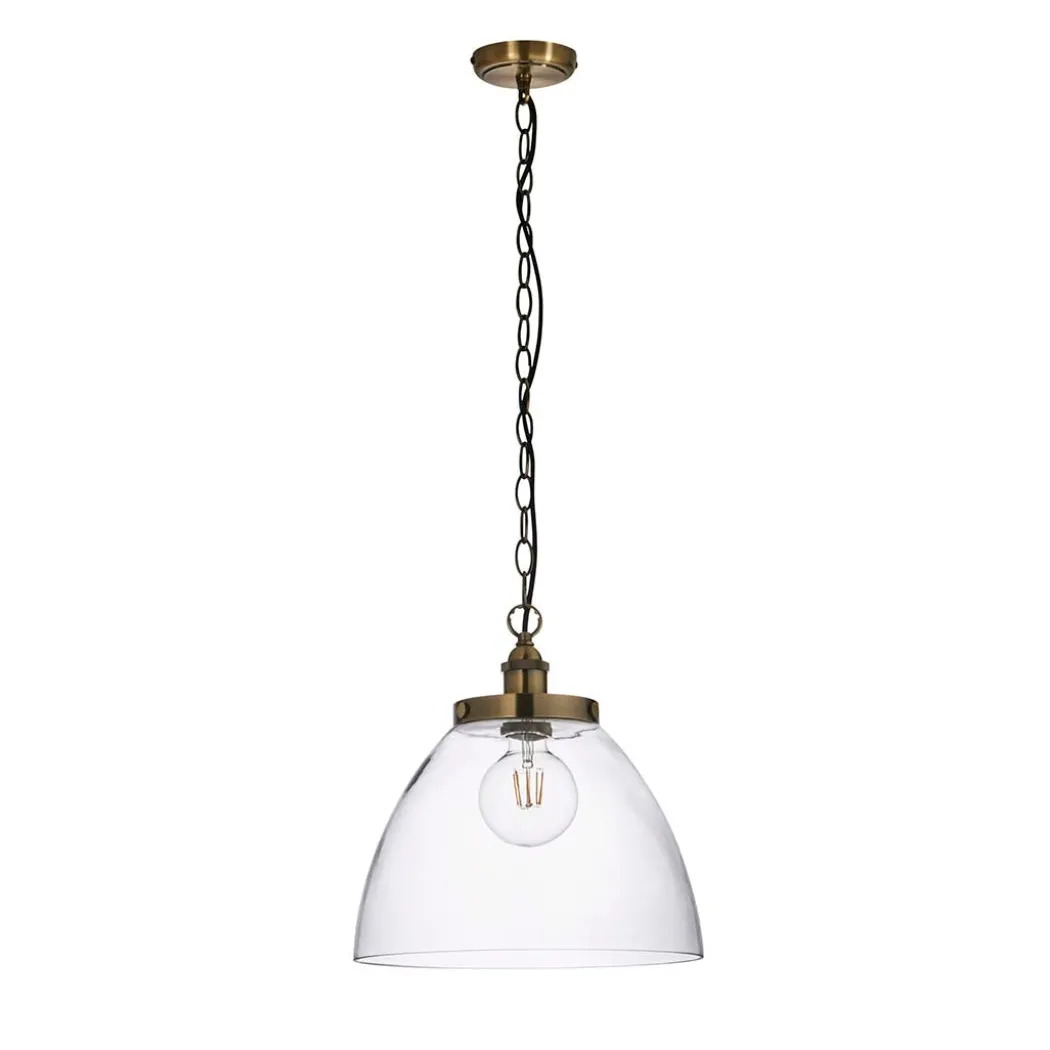 Hansen Antique Brass Grand Pendant Ceiling Light