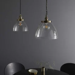 Hansen Antique Brass Grand Pendant Ceiling Light