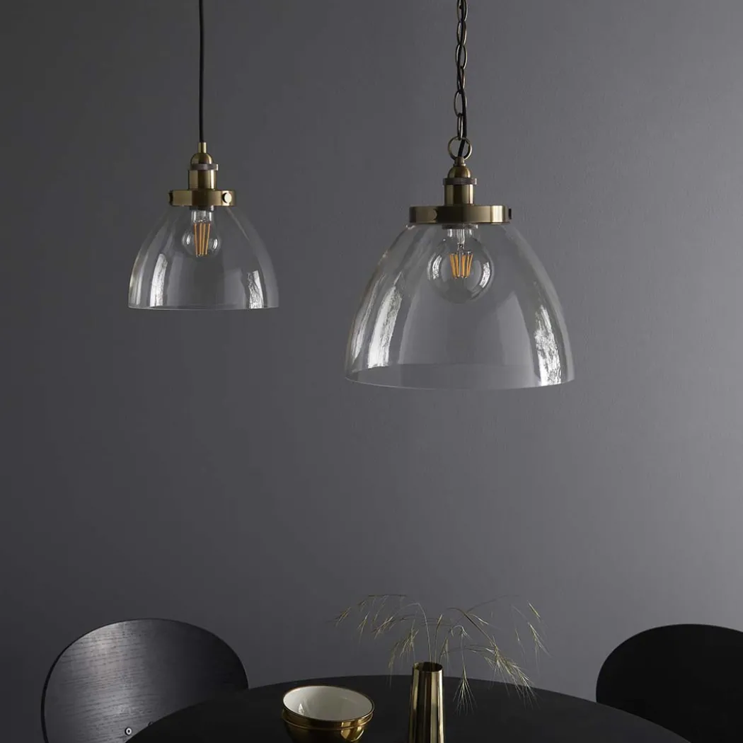 Hansen Antique Brass Grand Pendant Ceiling Light