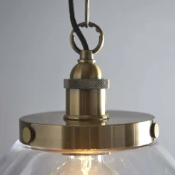 Hansen Antique Brass Grand Pendant Ceiling Light