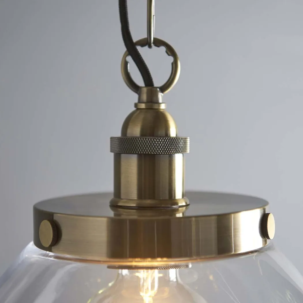 Hansen Antique Brass Grand Pendant Ceiling Light