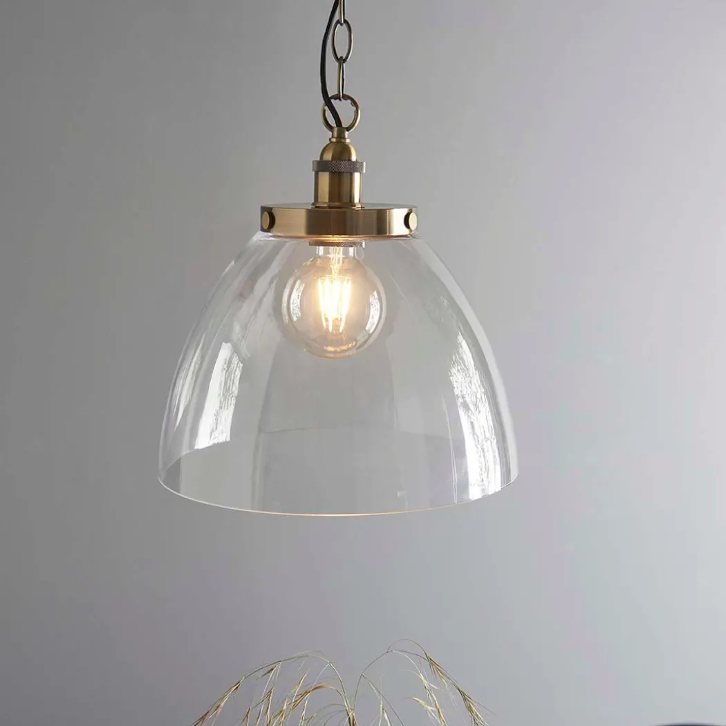 Hansen Antique Brass Grand Pendant Ceiling Light