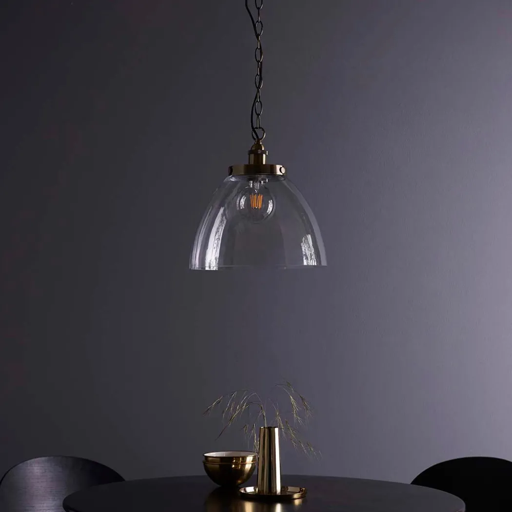 Hansen Antique Brass Grand Pendant Ceiling Light