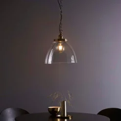 Hansen Antique Brass Grand Pendant Ceiling Light