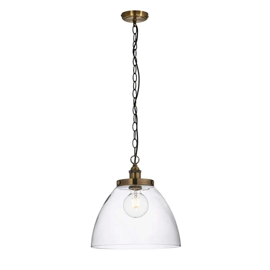 Hansen Antique Brass Grand Pendant Ceiling Light