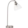 Hansen Brushed Silver and Glass Table Lamp