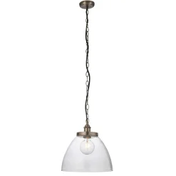 Hansen Brushed Silver Grand Pendant Ceiling Light