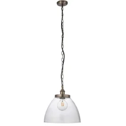 Hansen Brushed Silver Grand Pendant Ceiling Light