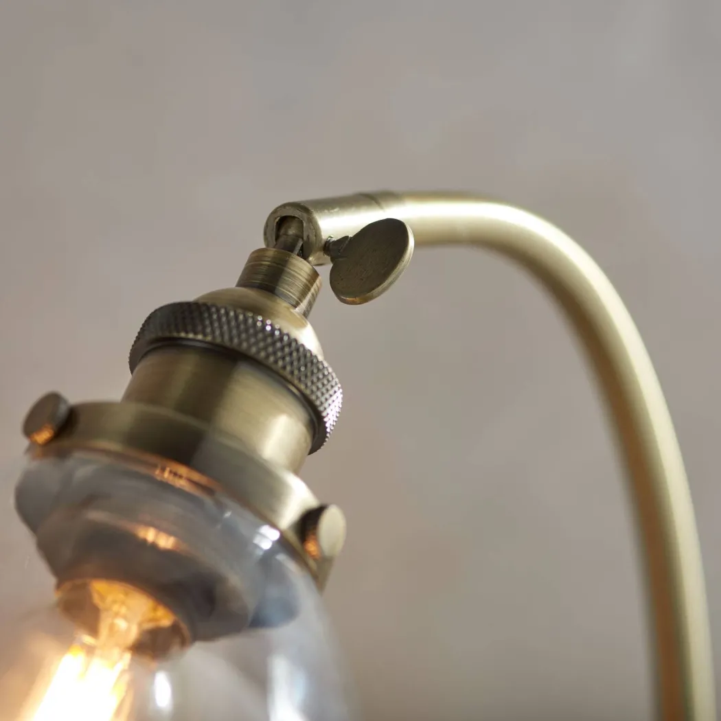 Hansen 53cm Table Lamp Antique Brass