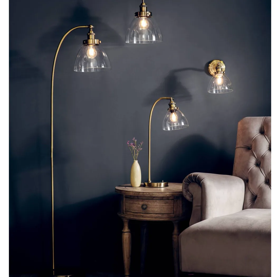 Hansen 53cm Table Lamp Antique Brass