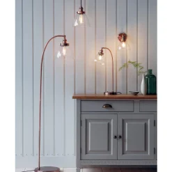 Hansen Copper & Glass Task Floor Lamp