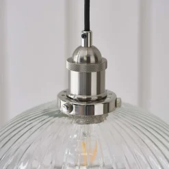 Hansen Large Pendant Ceiling Light Polished Nickel