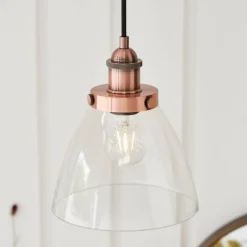 Hansen Small Pendant Ceiling Light Copper