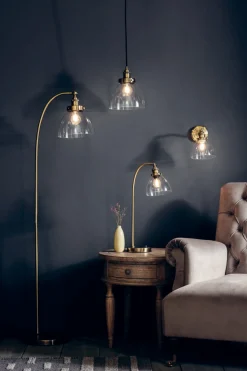 Hansen Small Pendant Ceiling Light Antique Brass