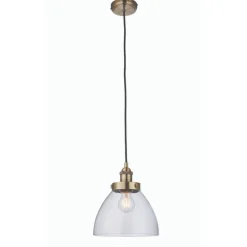 Hansen Small Pendant Ceiling Light Antique Brass