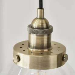 Hansen Small Pendant Ceiling Light Antique Brass