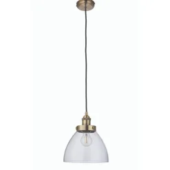 Hansen Small Pendant Ceiling Light Antique Brass