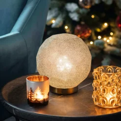 Hanworth Grey Battery-Powered LED Table Lamp