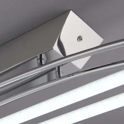 Harper 2 Light Chrome & Opal Glass LED Flush Ceiling Light Small