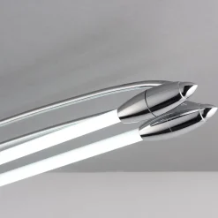 Harper 2 Light Chrome & Opal Glass LED Flush Ceiling Light Large