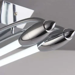 Harper 2 Light Chrome & Opal Glass LED Flush Ceiling Light Large