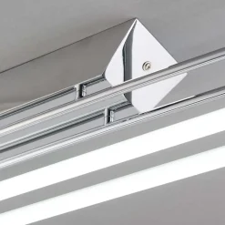 Harper 2 Light Chrome & Opal Glass LED Flush Ceiling Light Large